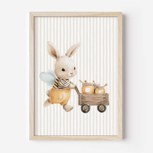 obrazy i plakaty do pokoju dziecięcego Plakat Na Ścianę Dla Dzieci Pszczółkowi Przyjaciele nr. 9