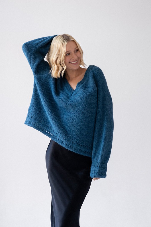 swetry damskie  Sweter Wool Kiss Morski