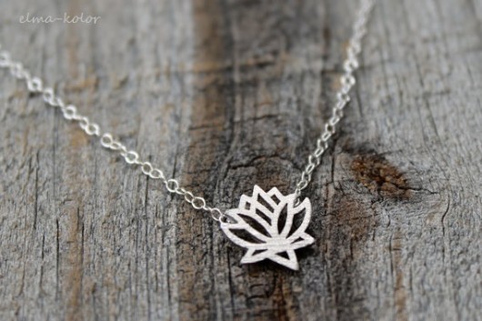Lotus flower silver elma