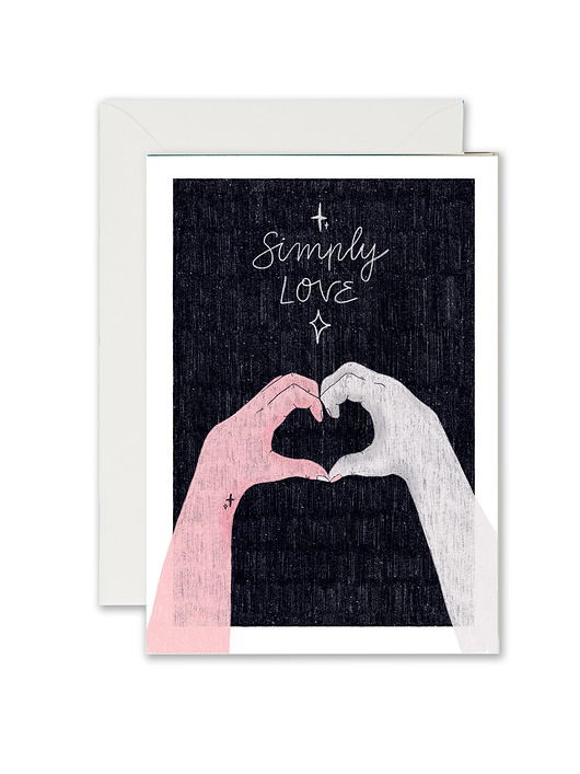kartki okolicznościowe - wydruki Simply love. Kartka okolicznościowa