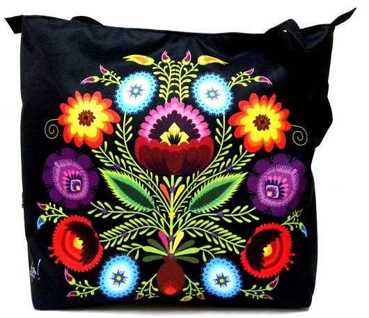 Duża torba na zamek z autorskim motywem:) Gaul Designs