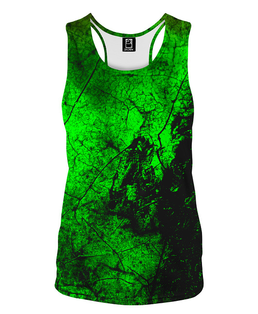 topy damskie DR.CROW Bokserka Damska Green Wall