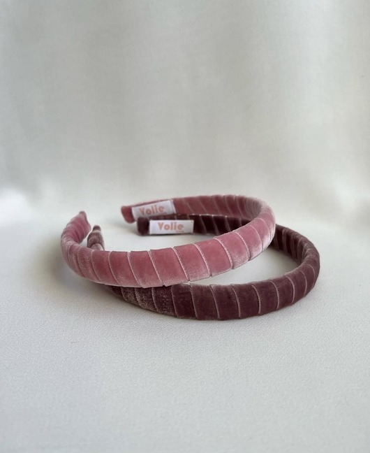 opaski do włosów Rogalikowa opaska Candy Pink slim