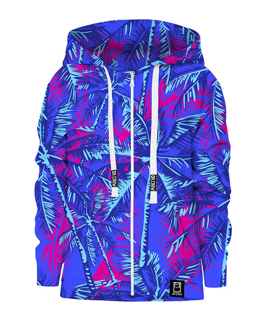 bluzy dla dziewczynki Bluza Zamek Dziewczynka DR.CROW Neon Palms