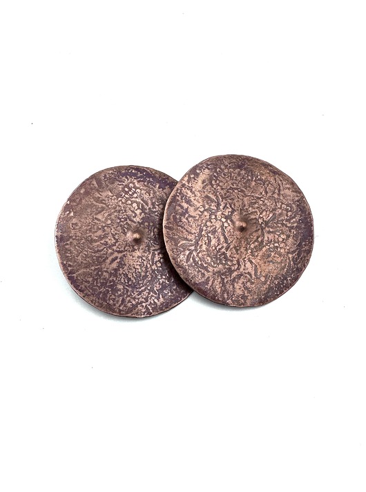 kolczyki z miedzi Bardzo Duże Antyczne Kolczyki