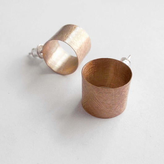 kolczyki z kamieniami Kolczyki OKRĄG