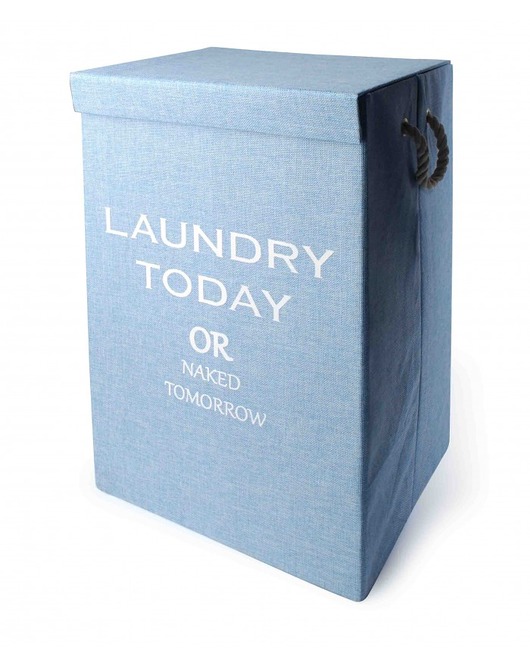Kosz Na Pranie LAUNDRY TODAY niebieski MIA home