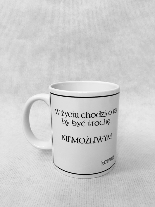 kubki Kubek z cytatem Oscara Wilde'a