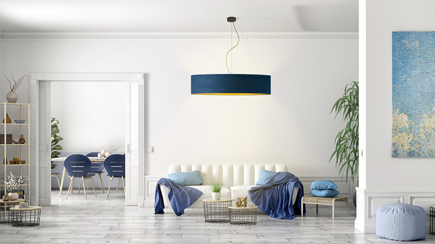 plafony Plafon sufitowy do salonu PORTO VELUR fi - 100 cm