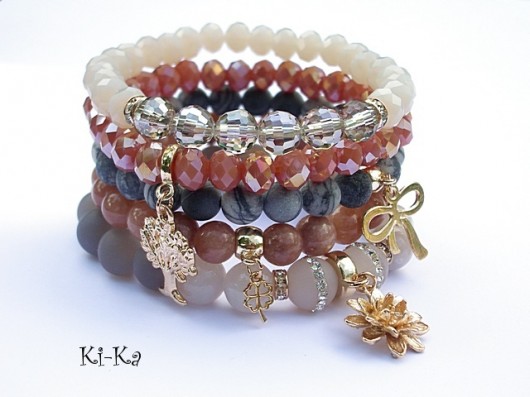 Nude and grey set /07-2014/- set KiKa pracownia