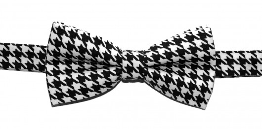 Mucha gotowa bowstyle czarna pepitka bowstyle