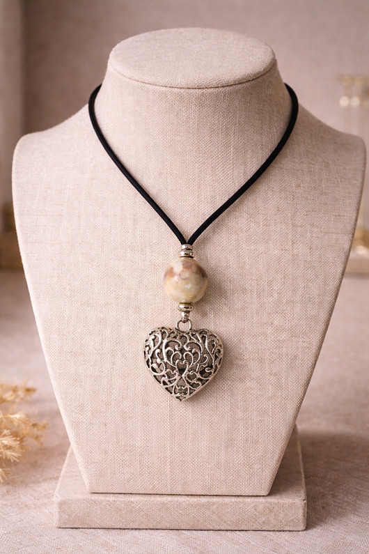 wisiory Wisior naszyjnik z sercem