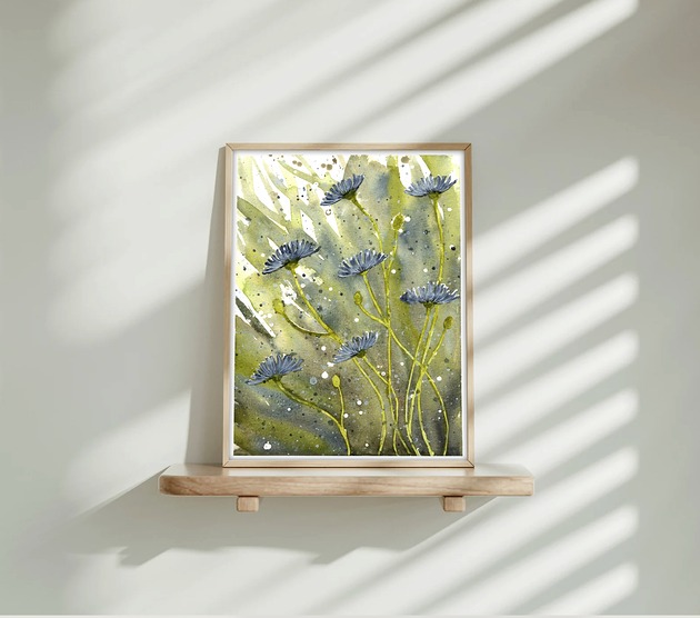 obrazy Oryginalna akwarela. Chabry A5