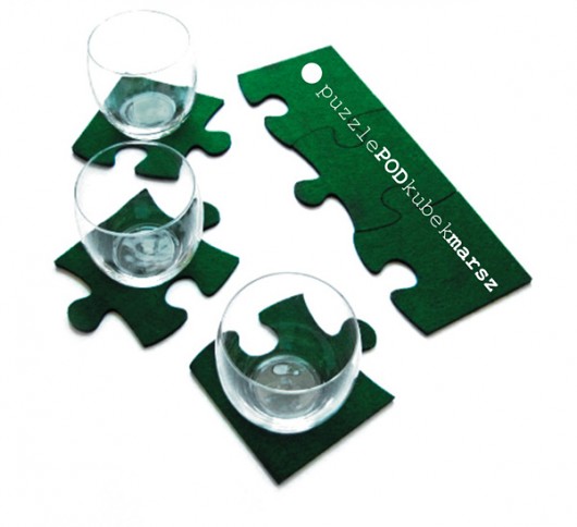puzzle pod kubek marsz ! felt label