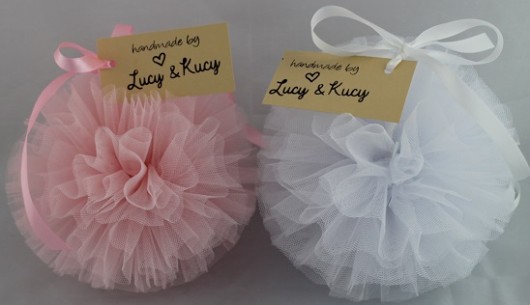 Pompony XL biały LucyandKucy