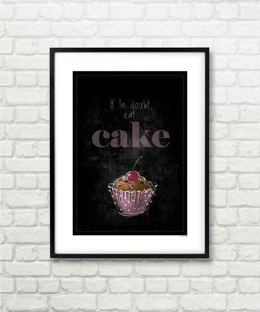 CAKE - grafika z serii  KITCHEN STORY Col Claudine