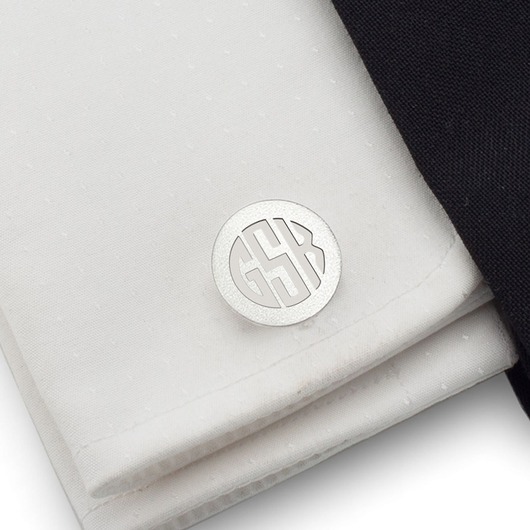 Spinki do mankietów z monogramem  Prezent ZaNa Design