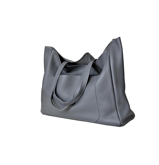 torby XXL Duża skórzana torba damska z kieszenią