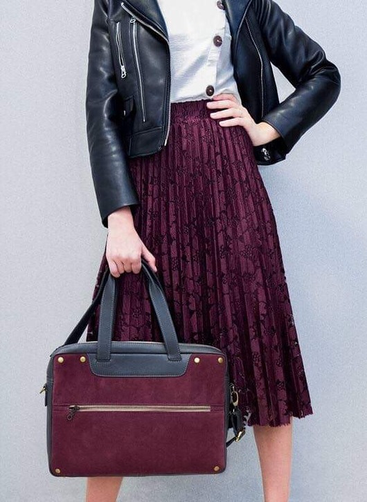 torebki do ręki Skórzana torba damska na laptopa (np. MacBooka)