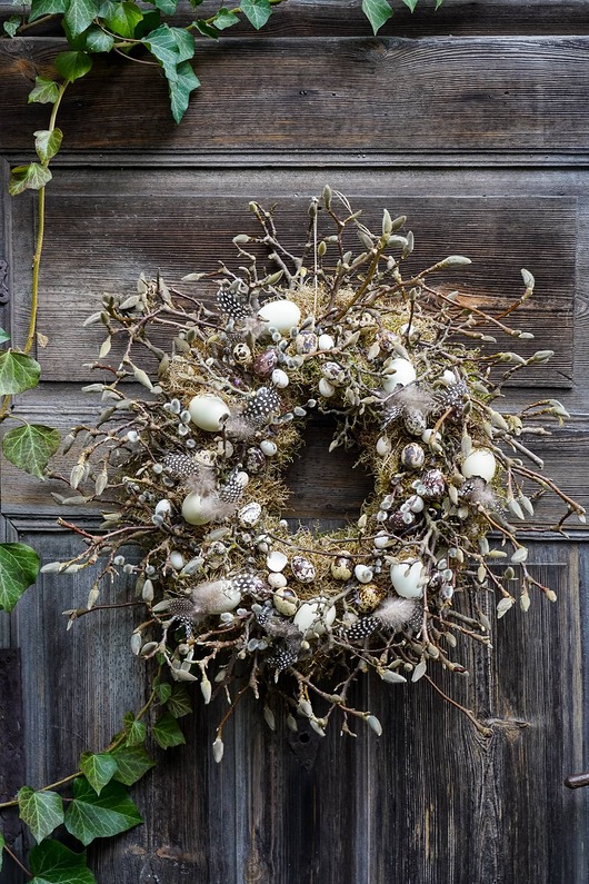 wianki wielkanocne Wianek Wielkanocny Wiosenny wianek na drzwi lub stół