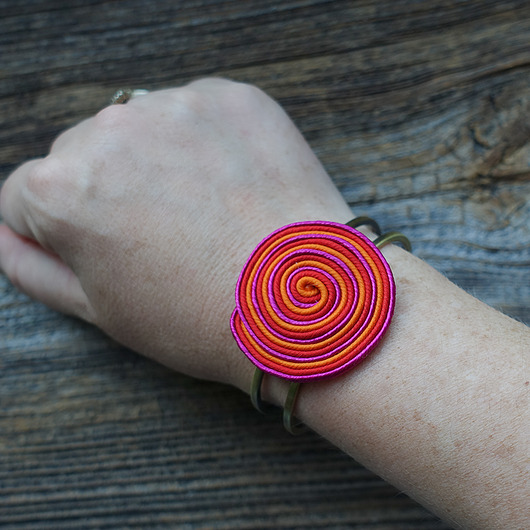 bransoletki soutache Lillipop bransoletka sutasz na bazie