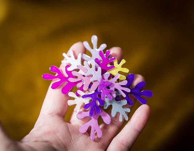 broszki Broszka kształty  violet