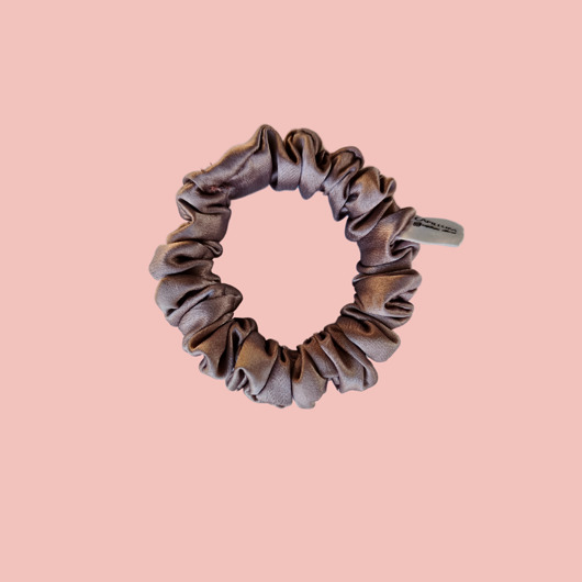 gumki do włosów Gumka jedwabna, scrunchie, gumka satynowa różowe złoto MINI