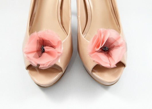 Silky Chic - Powder Pink - klipsy do butów HowDoILook