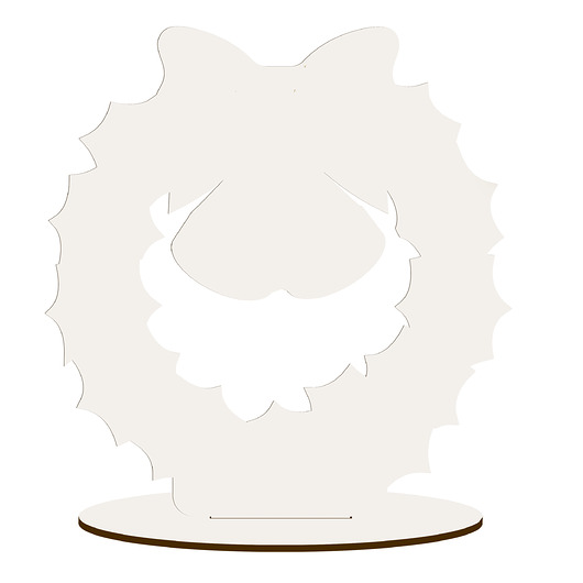 dekoracje świąteczne Figurka Drewniany Wieniec Wianek do Stroika na Kominek Święta Półkę 10SZTUK