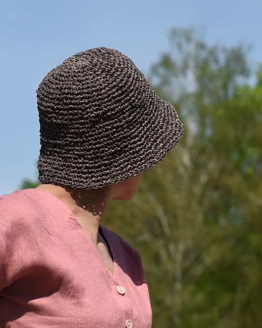 kapelusze damskie HOLIDAYS kapelusz bucket hat w kolorze espresso