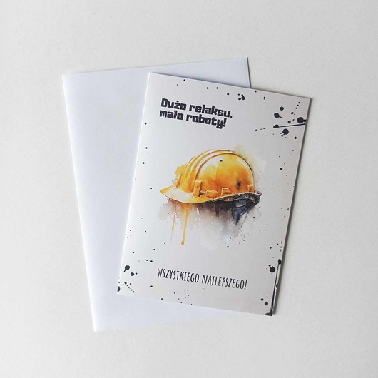 kartki okolicznościowe - wydruki Kartka Urodzinowa Dla Budowlańca