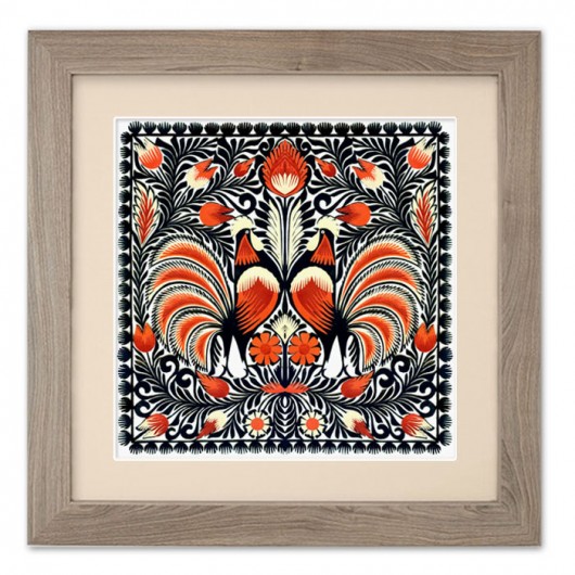 Most Sophisticated Roosters (PaperCut Artwork)_3 na ludowo