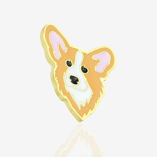 przypinki Pins "Pies Corgi"