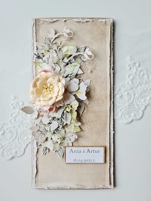 kartki scrapbooking Kartka w pudełku, Ślub, kartka ślubna