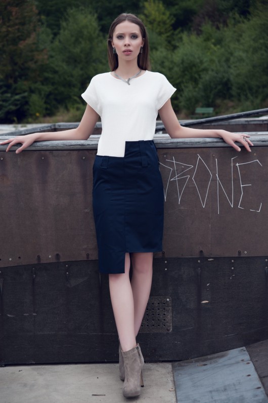 Spódnica ołówkowa z zębem r.34 VENAfashion