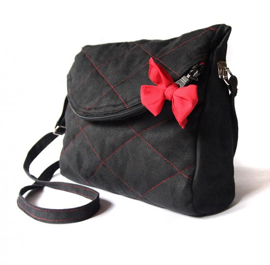 torebka midi - black&red - dla Magdy elfagado