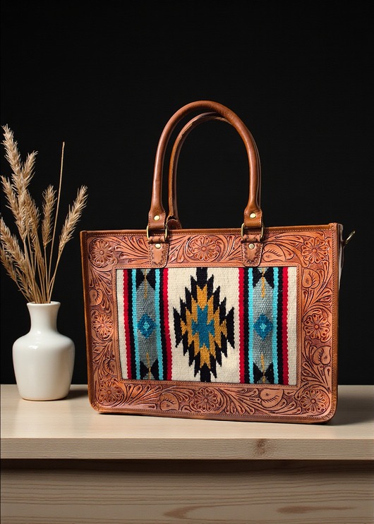 torby na ramię Torba skórzana ręcznie robiona Kochi duża pojemna torba z paskiem do ręki