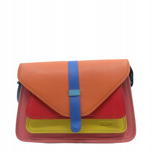 torby na ramię Torebka damska klasyczna elegancka skórzana na ramię pasek OLIVKA