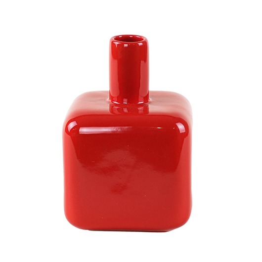 wazony Wazon ceramiczny czerwony, niemiecki design, lata 90, ASA Selection