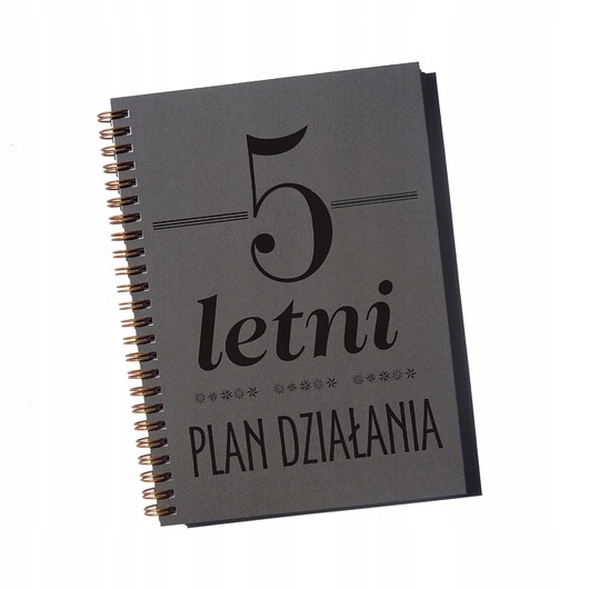notatniki i albumy 5 letni plan działania, notatnik