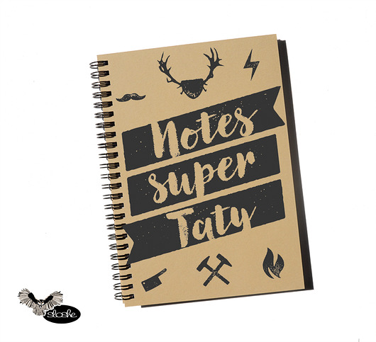 Notes super Taty .., z eko papieru Sowia Aleja
