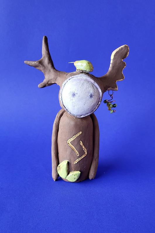 figurki i rzeźby Strażnik z runą JERA obfitość