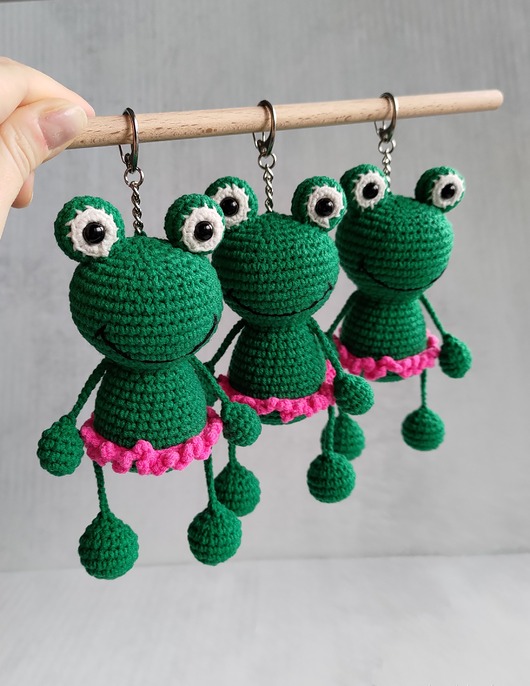 breloki Breloczek żabka, Brelok do kluczy, Brelok dla dziecka