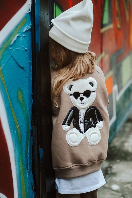 bluzy dla chłopców Bluza rozpinana bomberka Jackson Teddy