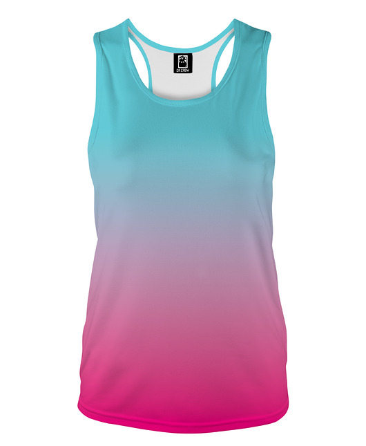 topy damskie DR.CROW Bokserka Damska Ombre Mint Pink