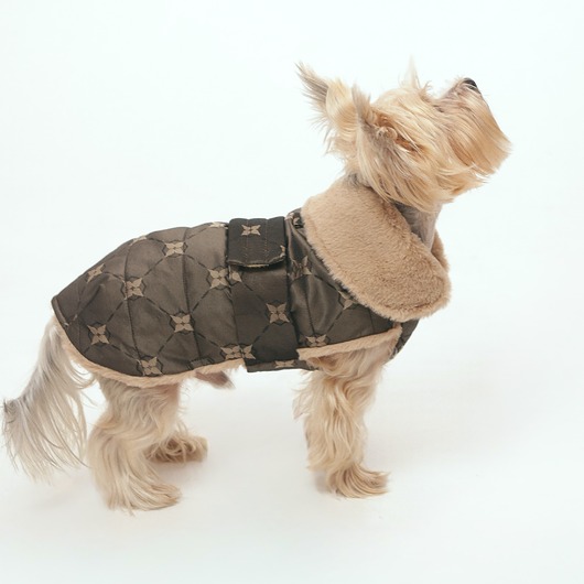 ubranka dla zwierząt Kurtka zimowa dla psa Stella Taupe