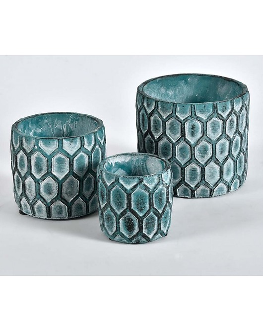 Osłonka 3 Szt. Antique Blue MIA home