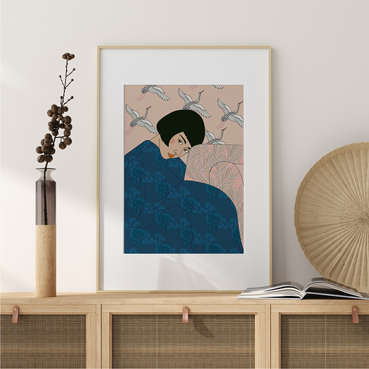 grafiki i ilustracje Mrs. Blue