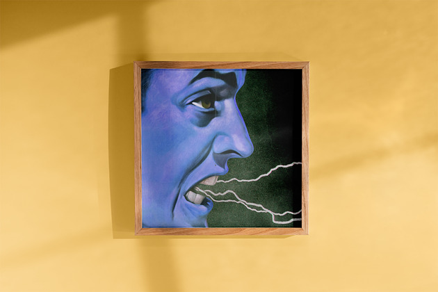 grafiki i ilustracje Grafika kolaż / plakat dekoracyjny LIGHTNING BOLT mężczyzna