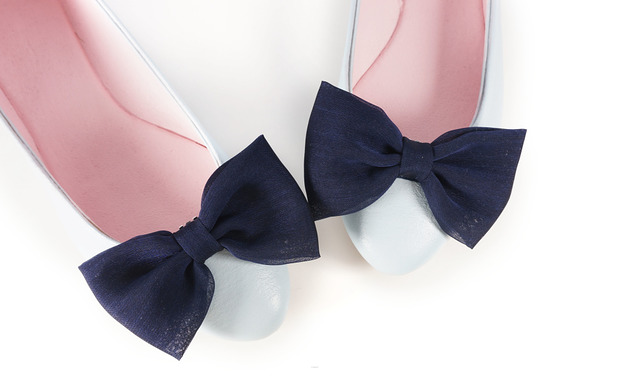 Kokardki do butów Coquet - Navy Bow Coquet